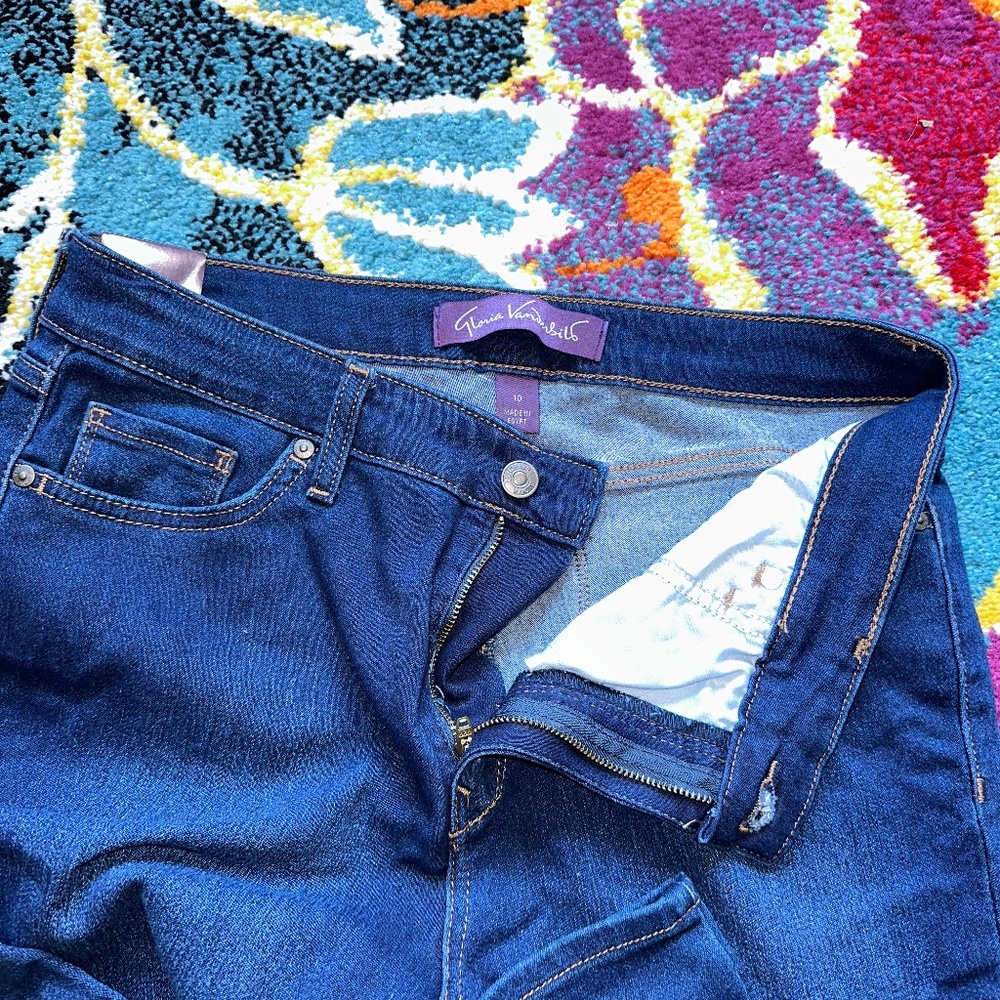Gloria Vanderbilt Denim Jean Girls Sz 10 Short NWT